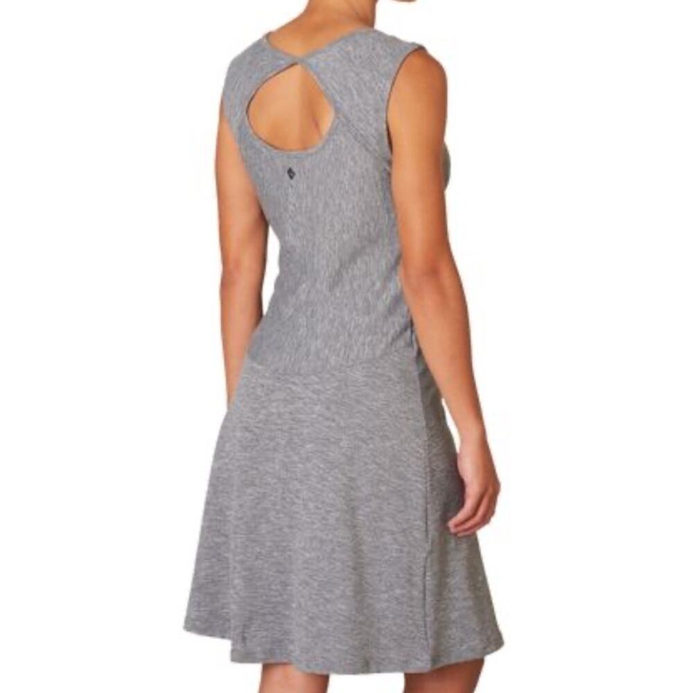 Prana Calico Dress - Women's Size S Heathered Grey